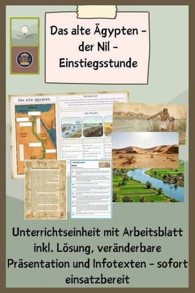 Vorschau - Stundenentwürfe - Alte Ägypten - der Nil - Einstiegsstunde - Deckblatt