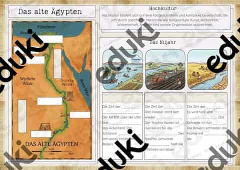 Vorschau - Stundenentwürfe - Alte Ägypten - der Nil - Einstiegsstunde - Seite 1