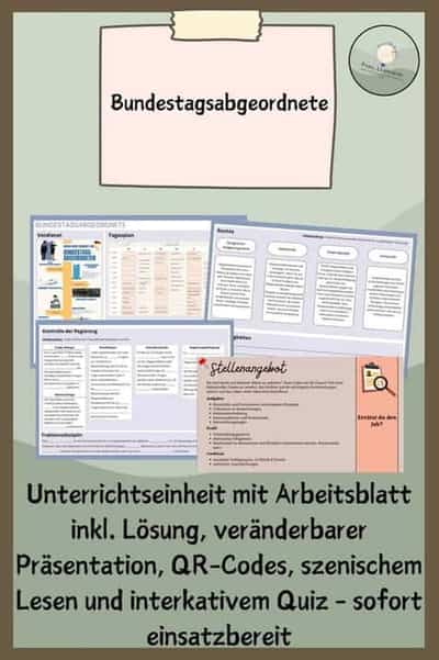 Vorschau - Stundenentwürfe - Bundestagsabgeordnete DE - Deckblatt