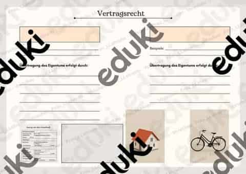 Vorschau - Stundenentwürfe - Eigentumserwerb Mobilien/Immobilien WR 8/9 - Seite 1