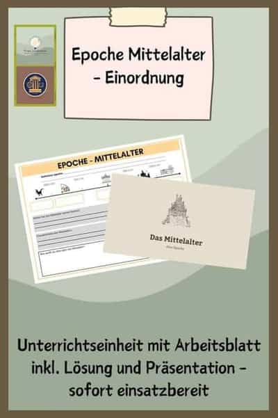 Vorschau - Stundenentwürfe - Epoche Mittelalter Einordnung - Deckblatt