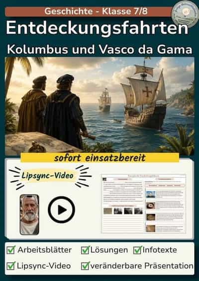 Vorschau - Stundenentwürfe - Europäische Entdeckungsfahrten - Entdeckung Amerika - Deckblatt