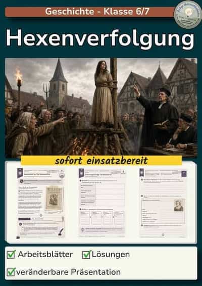Vorschau - Stundenentwürfe - Hexenverfolgung - Deckblatt