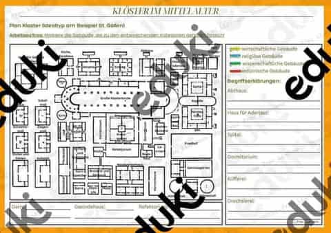 Vorschau - Stundenentwürfe - Kloster im Mittelalter - Seite 1