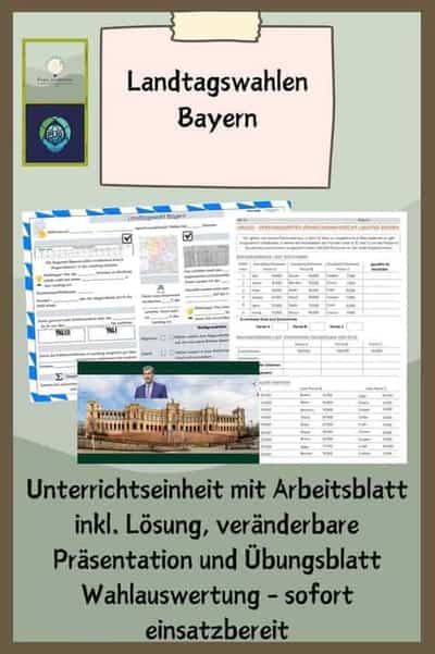 Vorschau - Stundenentwürfe - Landtagswahlen Bayern - Deckblatt