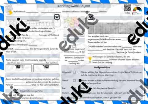 Vorschau - Stundenentwürfe - Landtagswahlen Bayern - Seite 1