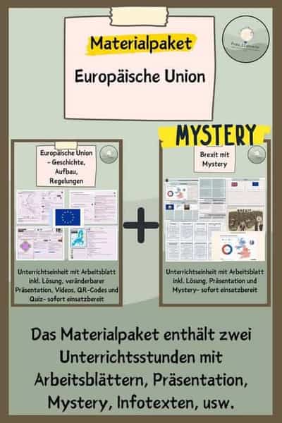 Vorschau - Stundenentwürfe - Materialpaket Europäische Union - Deckblatt