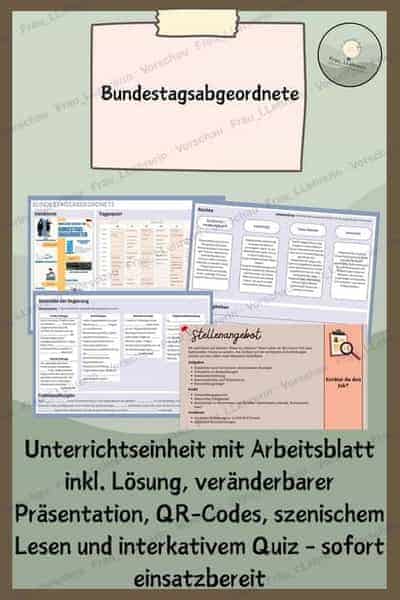 Vorschau - Stundenentwürfe - Materialpaket Politische Institutionen Deutschlands 2 - Seite 1