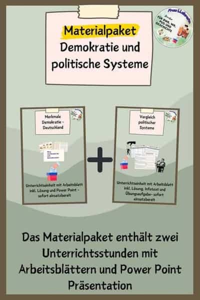 Vorschau - Stundenentwürfe - Materialpaket politische Systeme - Deckblatt