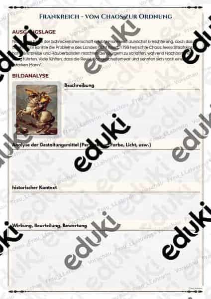 Vorschau - Stundenentwürfe - Napoleon - Einstieg - Seite 1