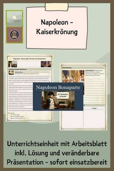 Vorschau - Stundenentwürfe - Napoleon - Kaiserkrönung - Deckblatt