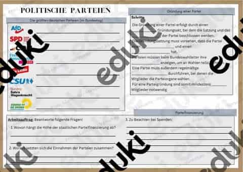Vorschau - Stundenentwürfe - Politische Parteien DE - Seite 1