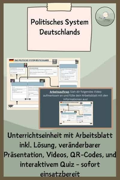 Vorschau - Stundenentwürfe - Politisches System Deutschlands - Deckblatt