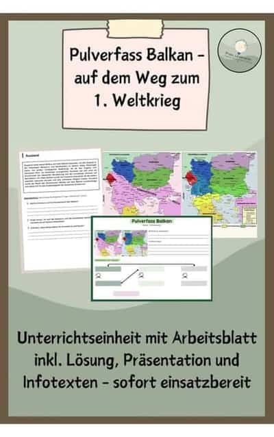 Vorschau - Stundenentwürfe - Pulverfass Balkan - Deckblatt