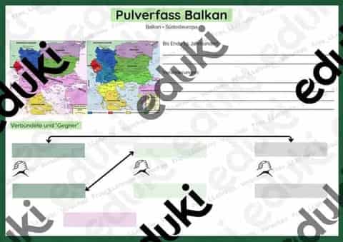 Vorschau - Stundenentwürfe - Pulverfass Balkan - Seite 1