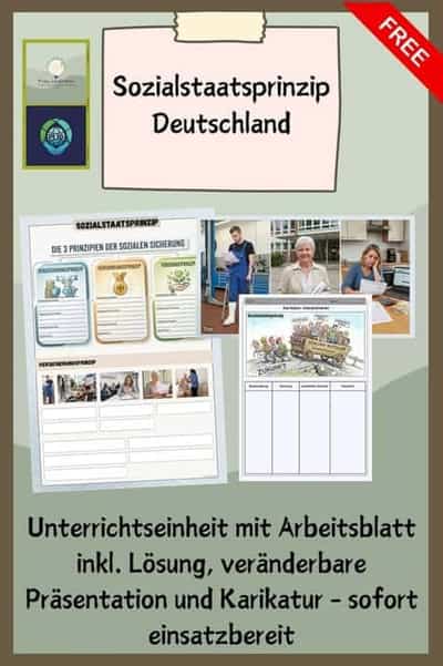 Vorschau - Stundenentwürfe - Sozialstaatsprinzip Deutschland - Deckblatt