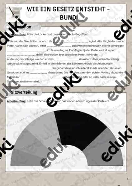 Vorschau - Stundenentwürfe - Teil 4 des Planspiels Gesetzgebung (Live Gesichtserkennung): Sicherung - Seite 1