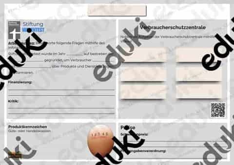 Vorschau - Stundenentwürfe - Verbraucherschutz (Einrichtungen und Bestimmungen) WR 8/) - Seite 1